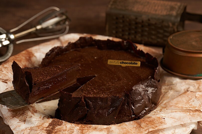 Awfully Chocolate Baked Lava Pie