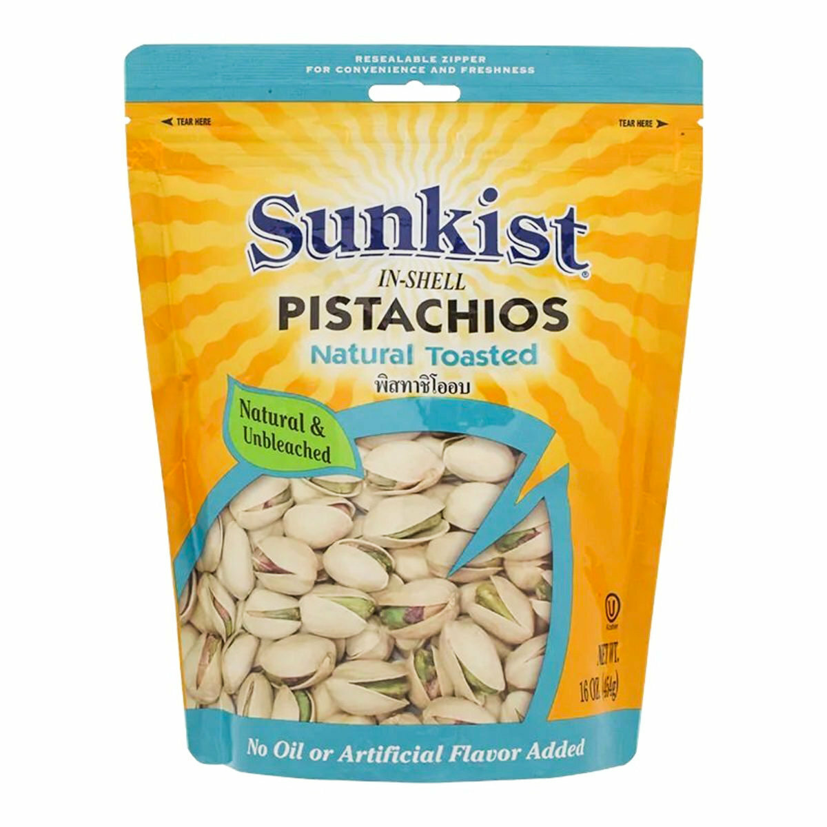 Sunkist 新奇士 - 無鹽開心果, Natural Toasted Pistachios In-Shell (Unsalted & Unbleached)