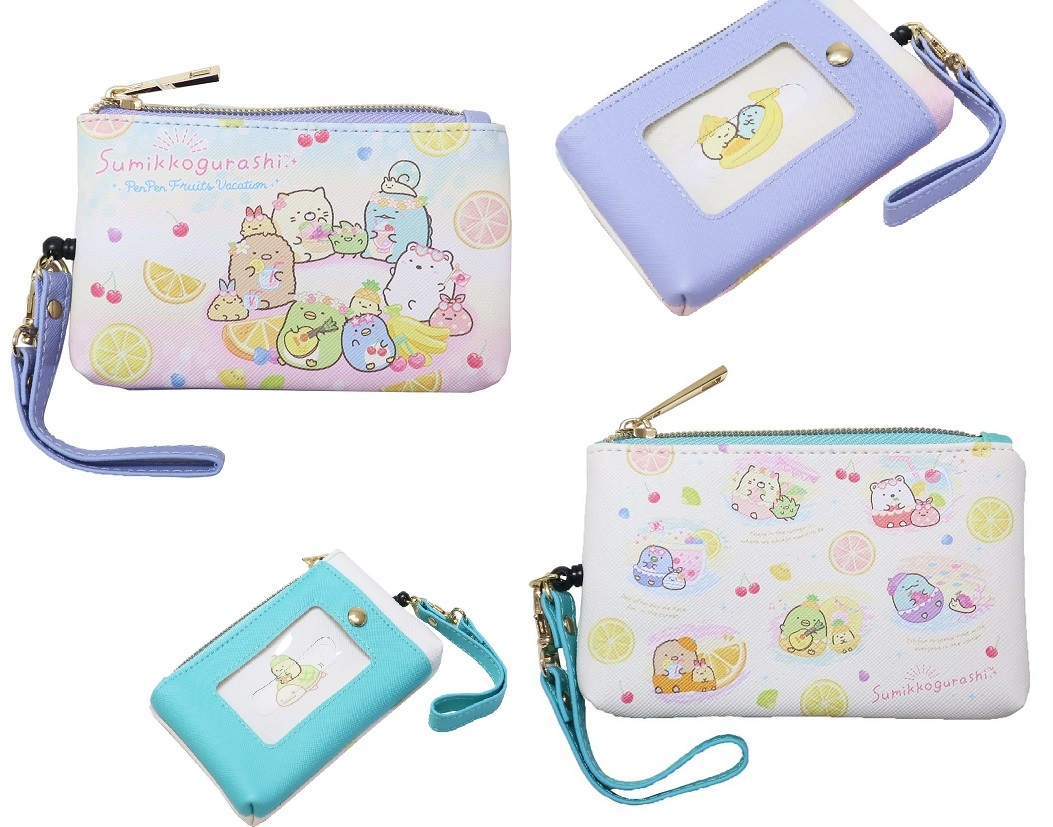 角落生物 水果系列 伸縮散紙包/卡套/鎖匙包