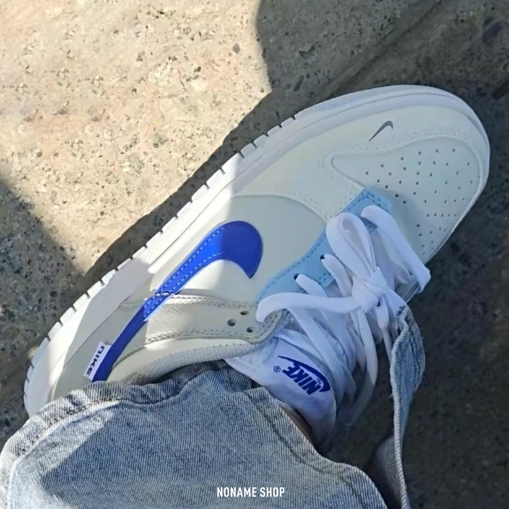 NIKE Dunk Low GS IVORY HYPER ROYAL 藍勾 海鹽藍