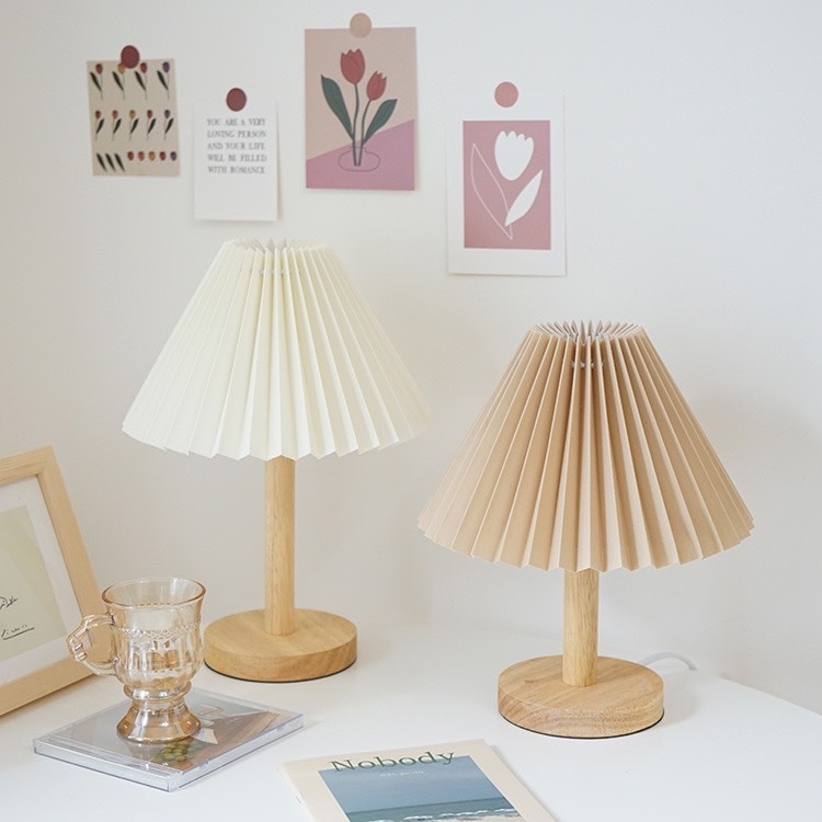 《1059》INS百褶檯燈