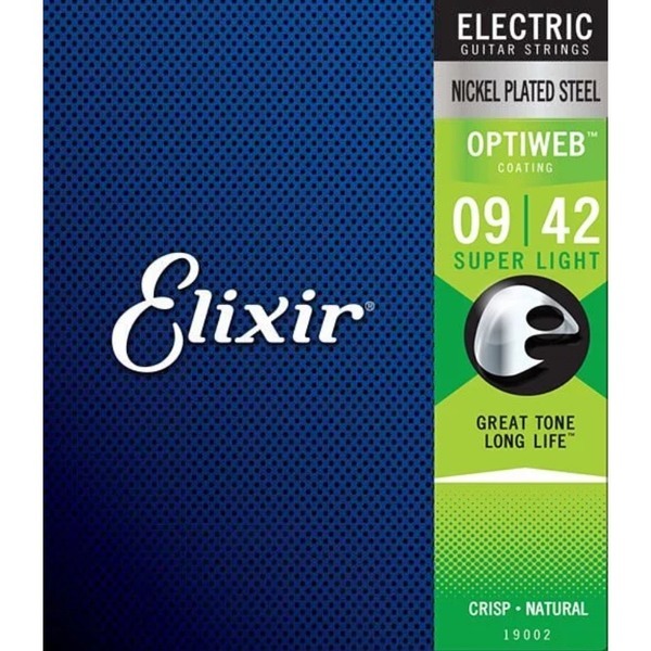 Elixir 19002 09-42 電吉他弦 OPTIWEB 長壽弦 極薄膜