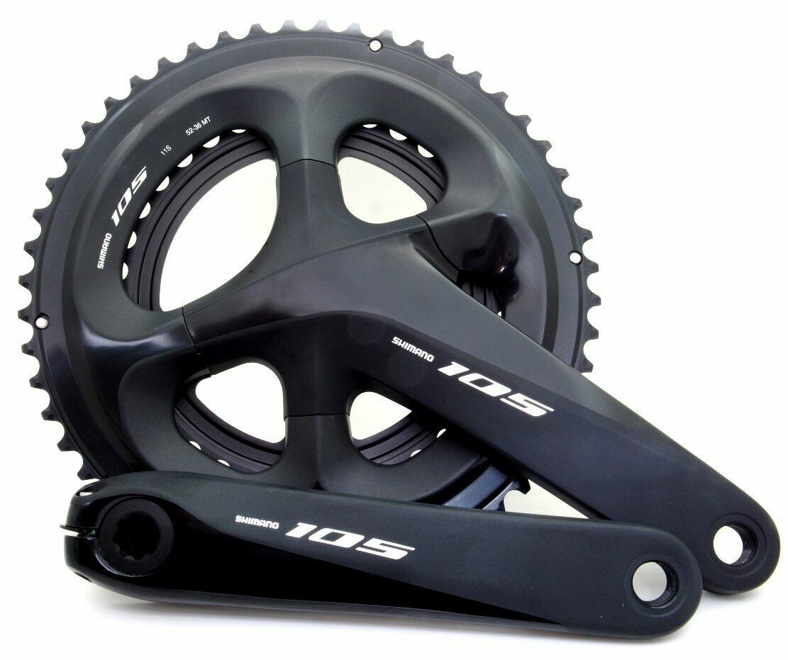 Shimano 105 FC-R7100 Crankset - 2x12 Speed, 50/34T, 160mm, For