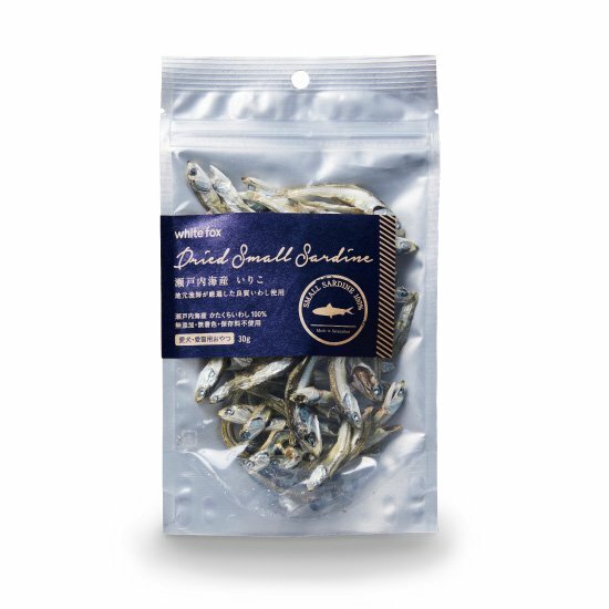【white fox】Seto Inland Seafood Sardine 30g "For Dogs and Cats"