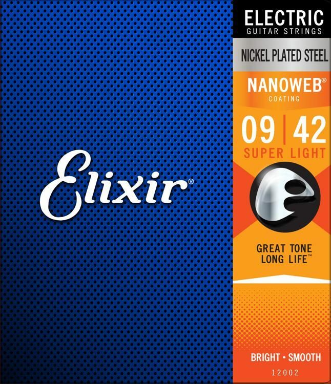 Elixir 12002 09-42 電吉他弦 NANOWEB 長壽弦
