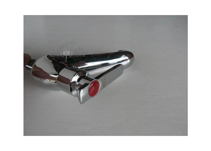 ＊中崙五金【附發票】(紅色) 臉盆水龍頭 新型陶瓷立栓 面盆水龍頭 加厚型設計 陶瓷芯 SK-106 台灣製