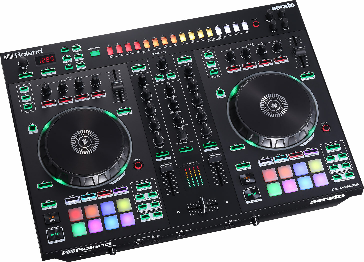 展示品出清Roland DJ-505 Serato DJ 控制器 DJ Controller