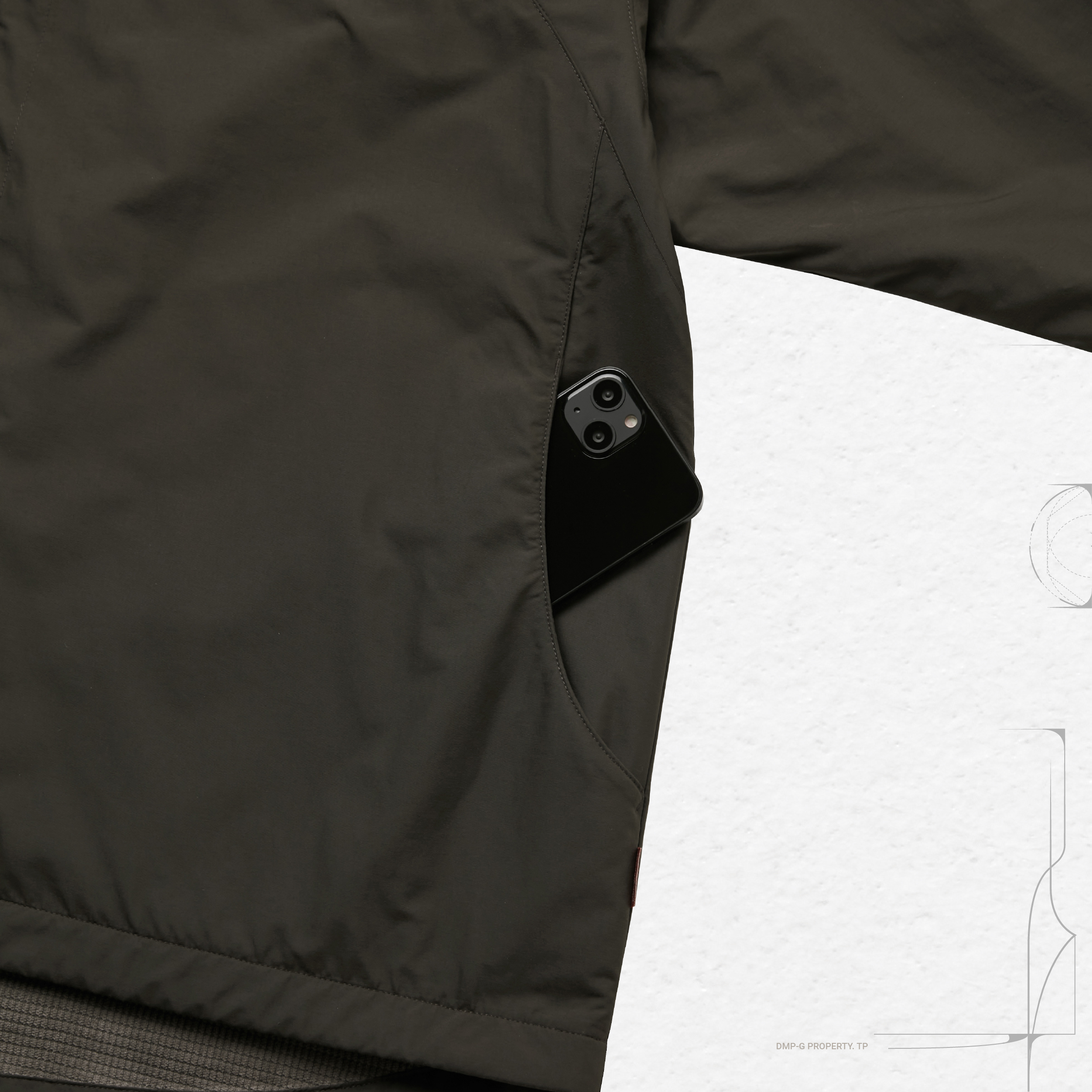 “PC-X3” – SOFTBOX Coach Jacket - D-Buschgrün