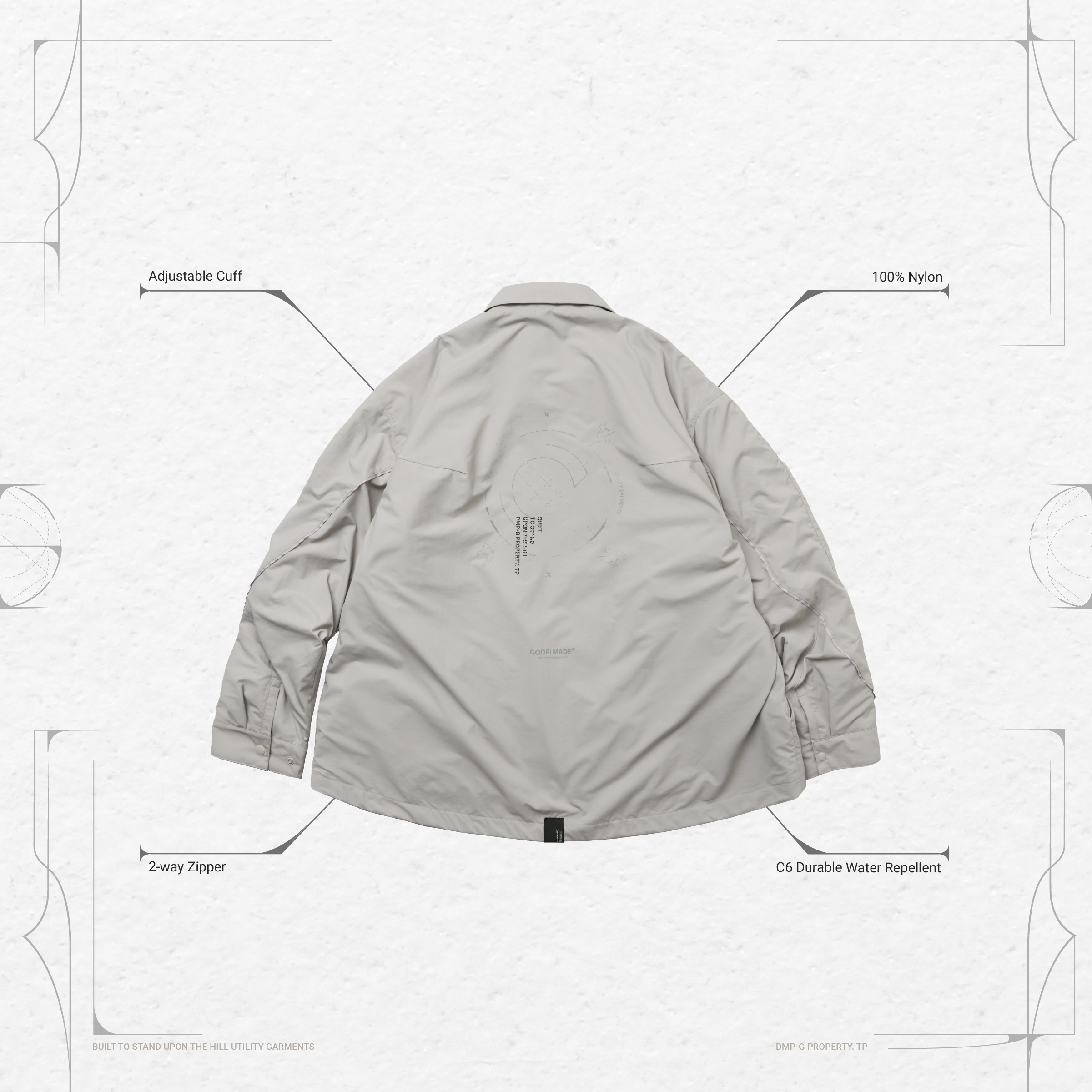 PC-X3” – SOFTBOX Coach Jacket - G-Gray