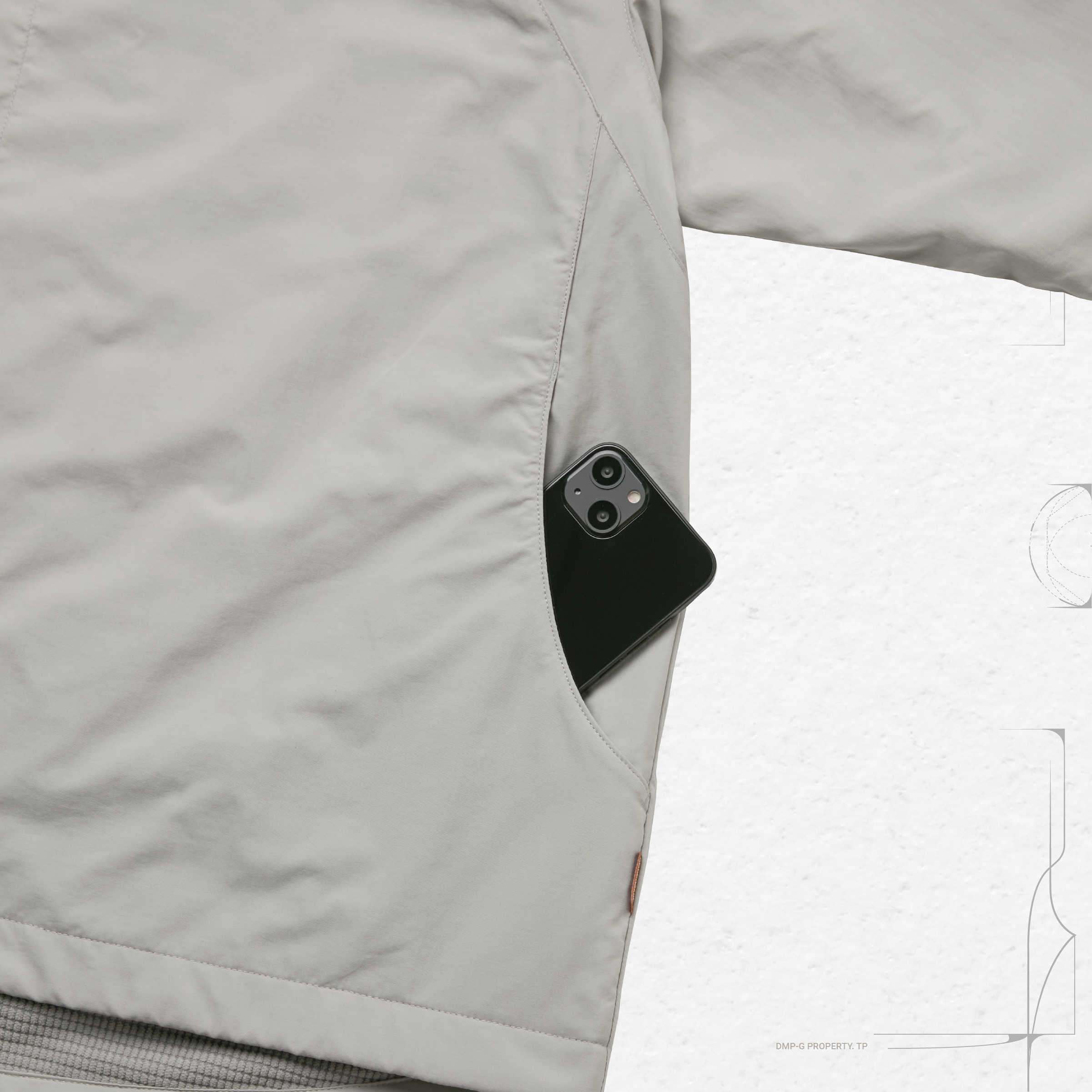 PC-X3” – SOFTBOX Coach Jacket - G-Gray