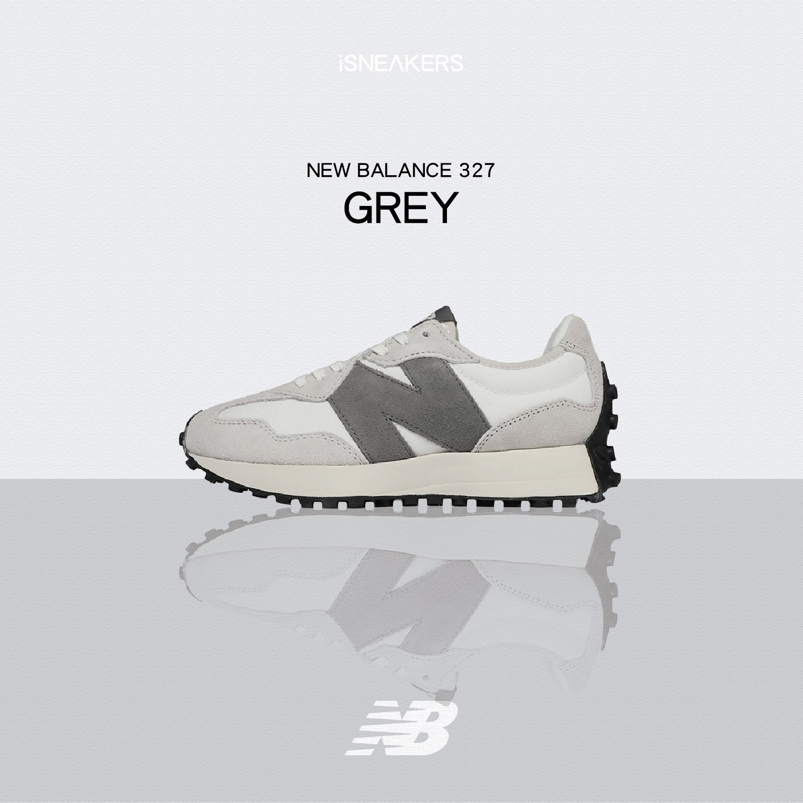 iSNEAKERS｜New Balance 327 "Grey" 芝麻牛奶 MS327WE