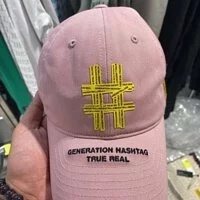 [S] BEENTRILL APING HASHTAG BALL CAP,PINK, BA210CPC09-PK (SBT35)