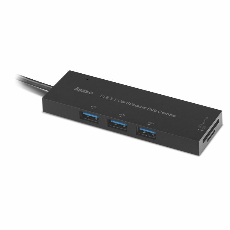 APAXQ - CRH1608 3位 USB 3.1 Hub+讀咭器