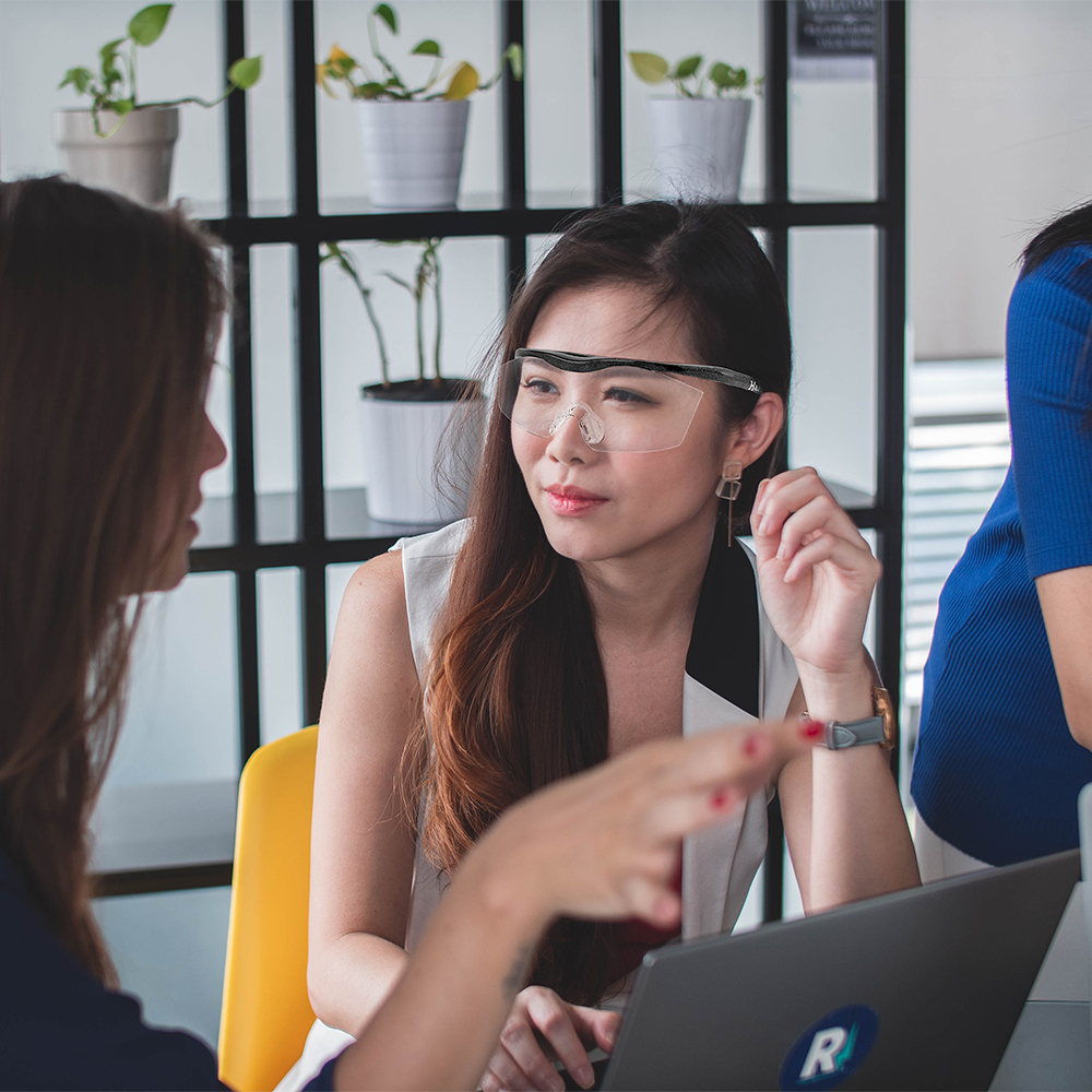 Hazuki 日本葉月抗藍光放大鏡1.32倍大鏡片(黑灰)