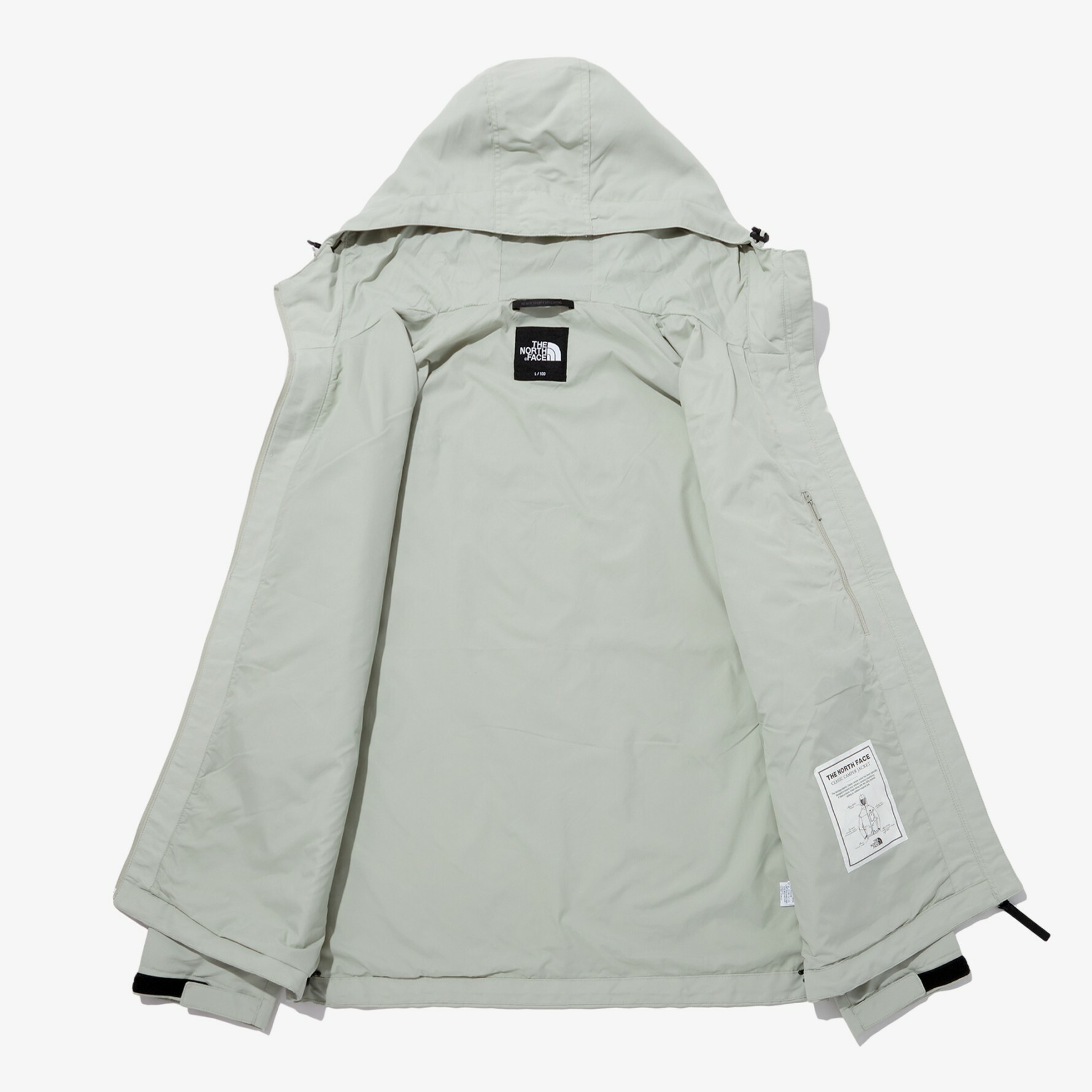 THE NORTH FACE UNI OUT POCKET 防風 連帽外套 白 NJ3BN58B