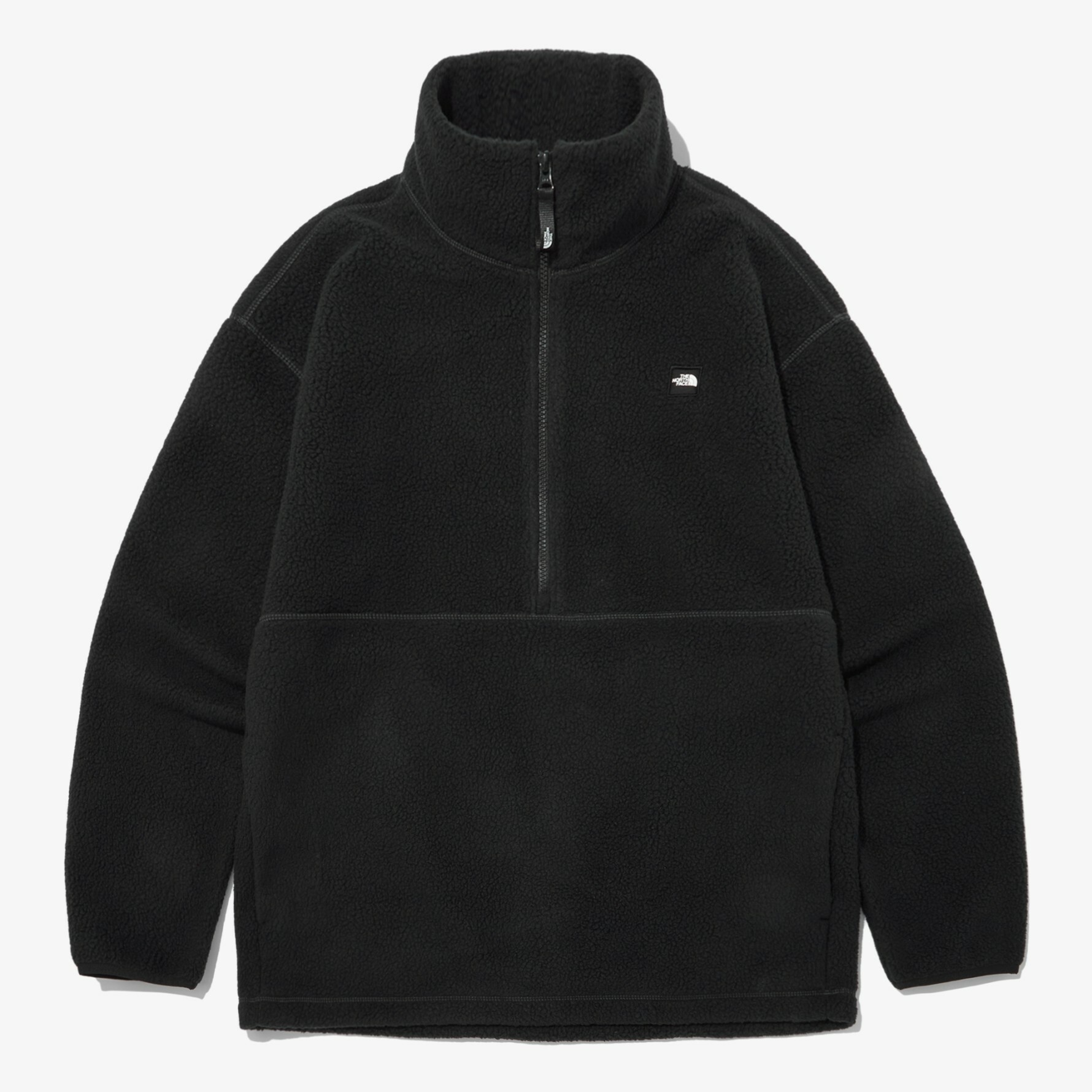 THE NORTH FACE 白標 COMFY FLEECE ANORAK 毛絨 衝鋒衣 黑  NA4FN50K