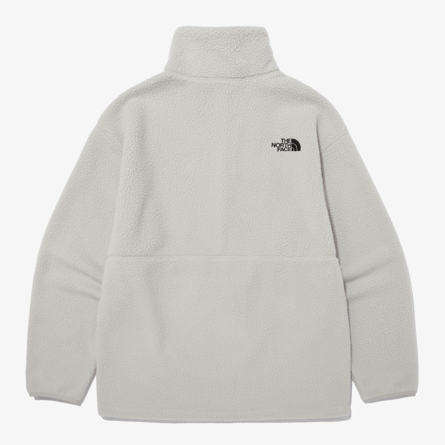 THE NORTH FACE 白標 COMFY FLEECE ANORAK 毛絨 衝鋒衣 灰白 NA4FN50L