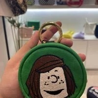 [S] LE.JUNEV SMALL BAG CHARM POUCH, GREEN, SLJV40 (SLJV40)