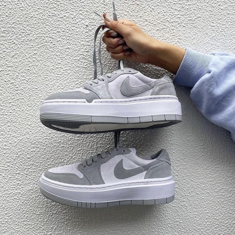 Air Jordan 1 Elevate Low 迷霧灰紫 麂皮厚底 (DH7004005)