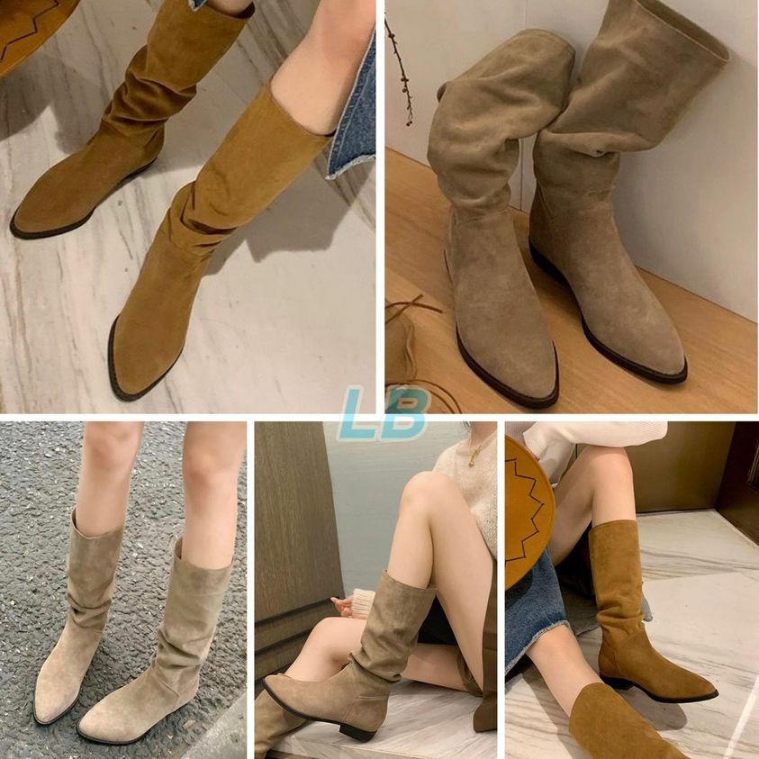 (現貨) LBK-2883 女士中筒尖頭Boots