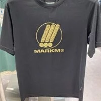 [S] MARK M SYMBOL SHORT SLEEVE T-SHIRT,BLACK, ME-IBC8813-BLACK (SMKM24)