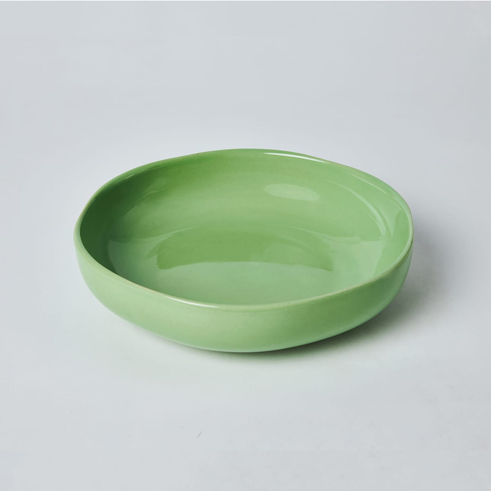 KOGA │ 陶質六角深盤 (丹青)