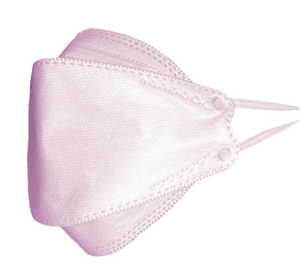 【KN95系列】Lanchester 兒童四層立體升級款口罩 淺紫色二十片 獨立包裝(KF94)(醫用級)(證書認證/信心保證)