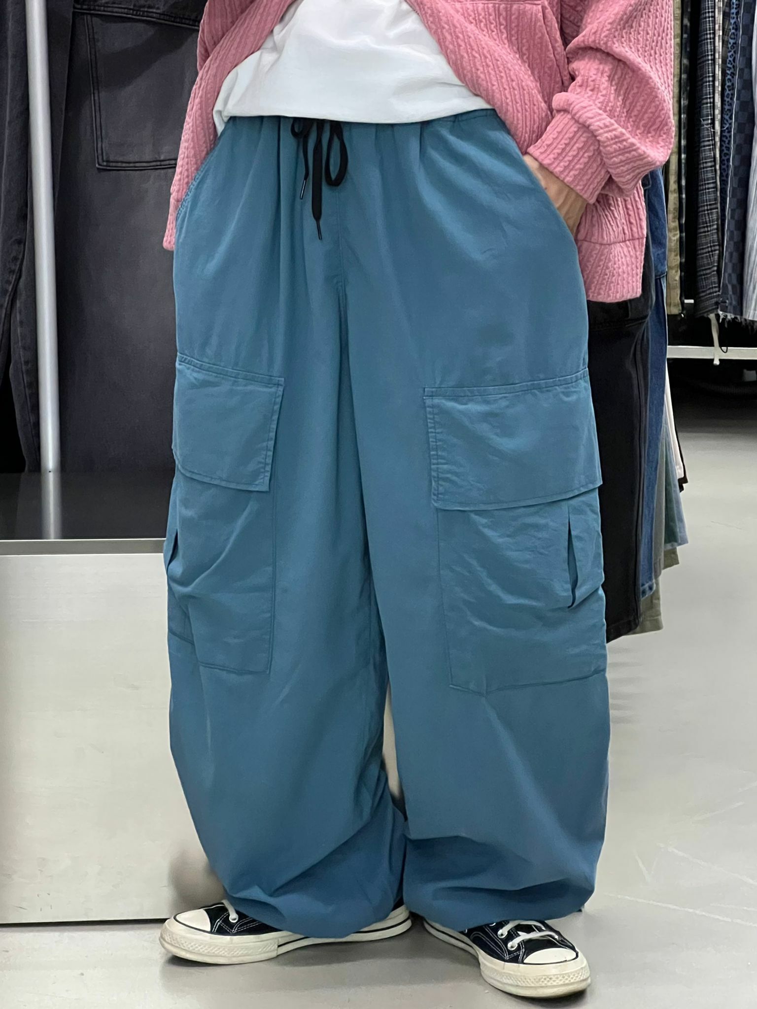 可束腳工裝褲 P2095