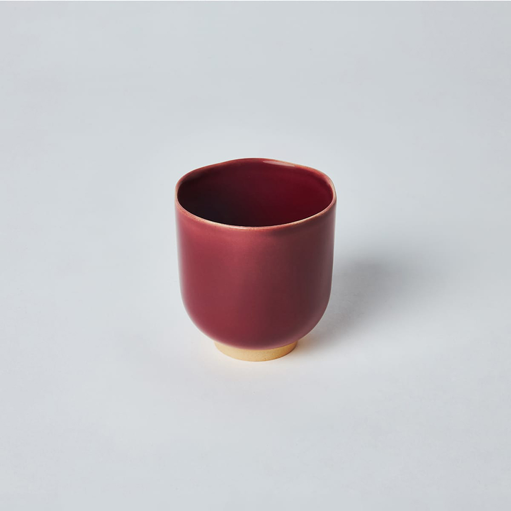 KOGA │ 陶質六角質感水杯 (協興紅)