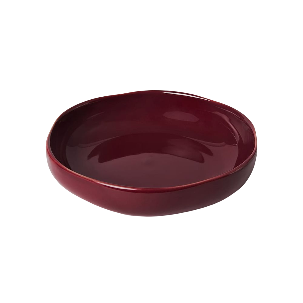 KOGA │ 陶質六角深盤 (協興紅)