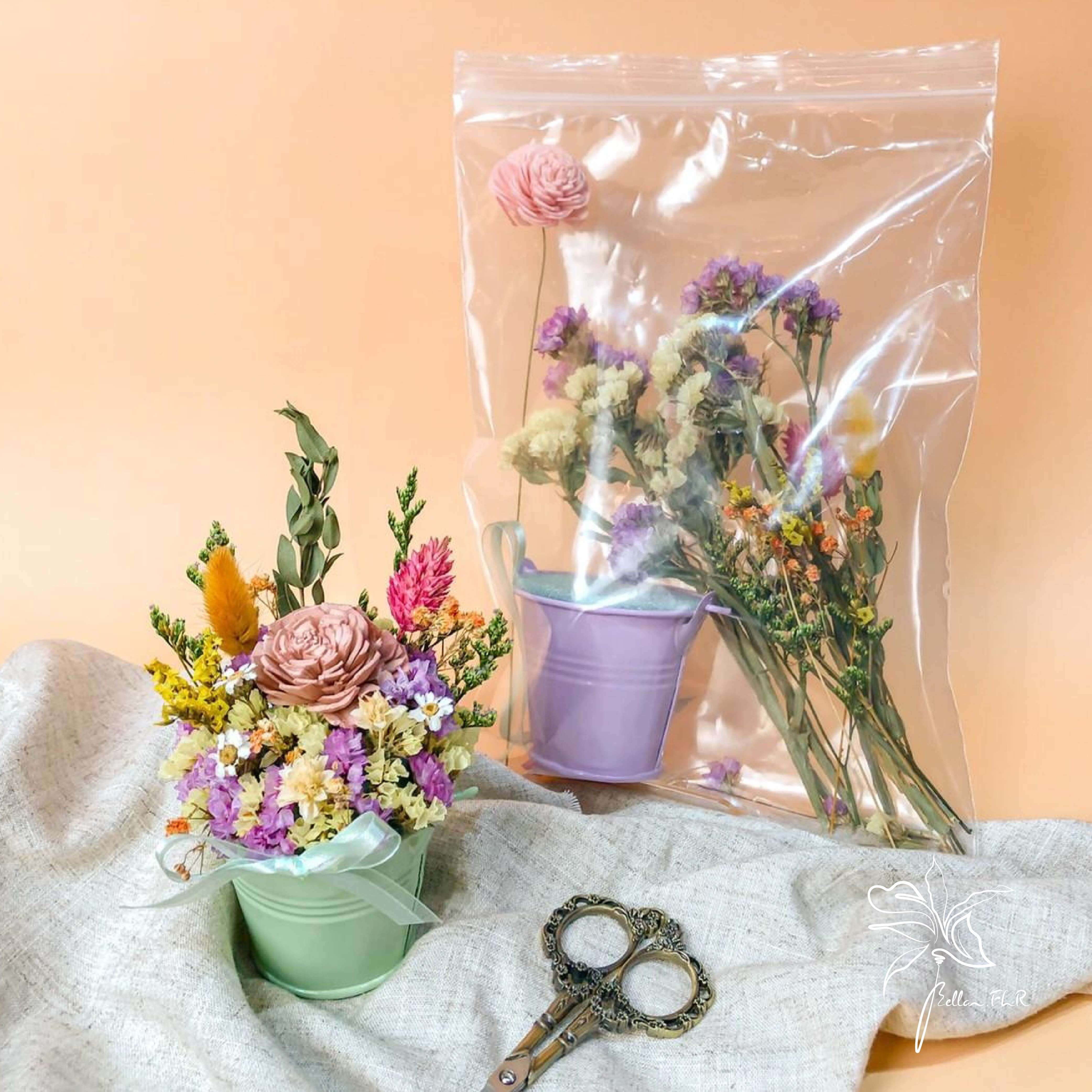 【田園風乾燥小盆花】DIY材料包