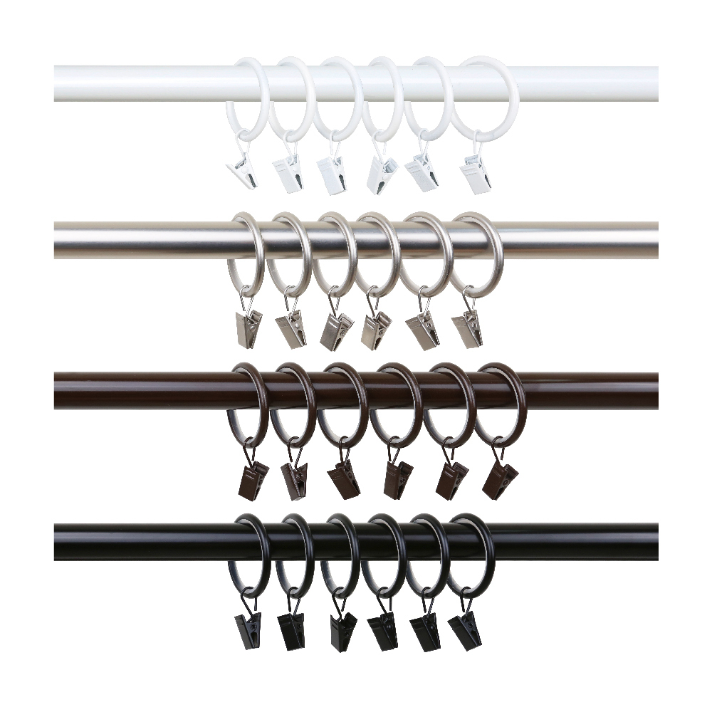 MIT│靜音│窗簾環夾│10入組│3尺寸4色