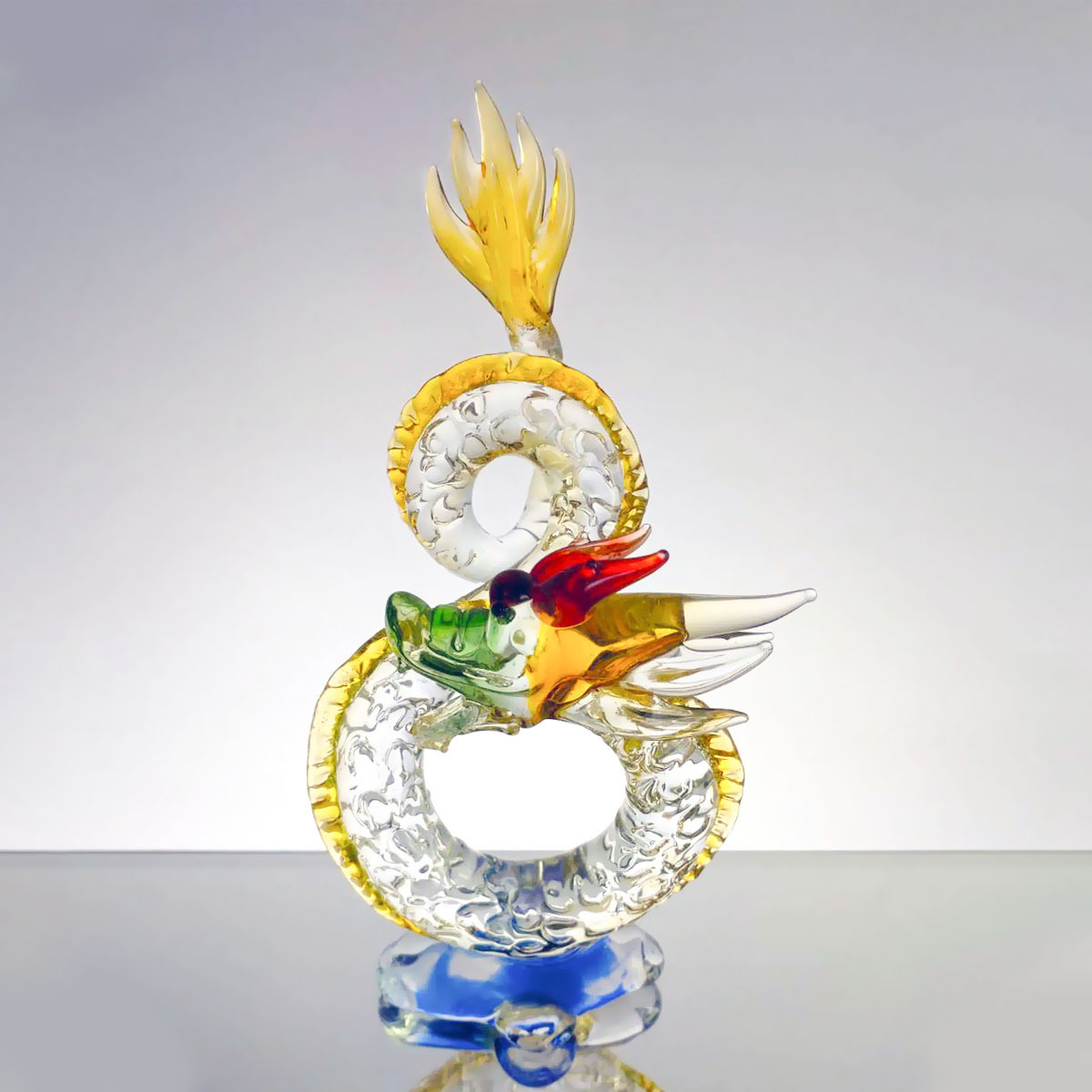 八字龍(含水晶座)