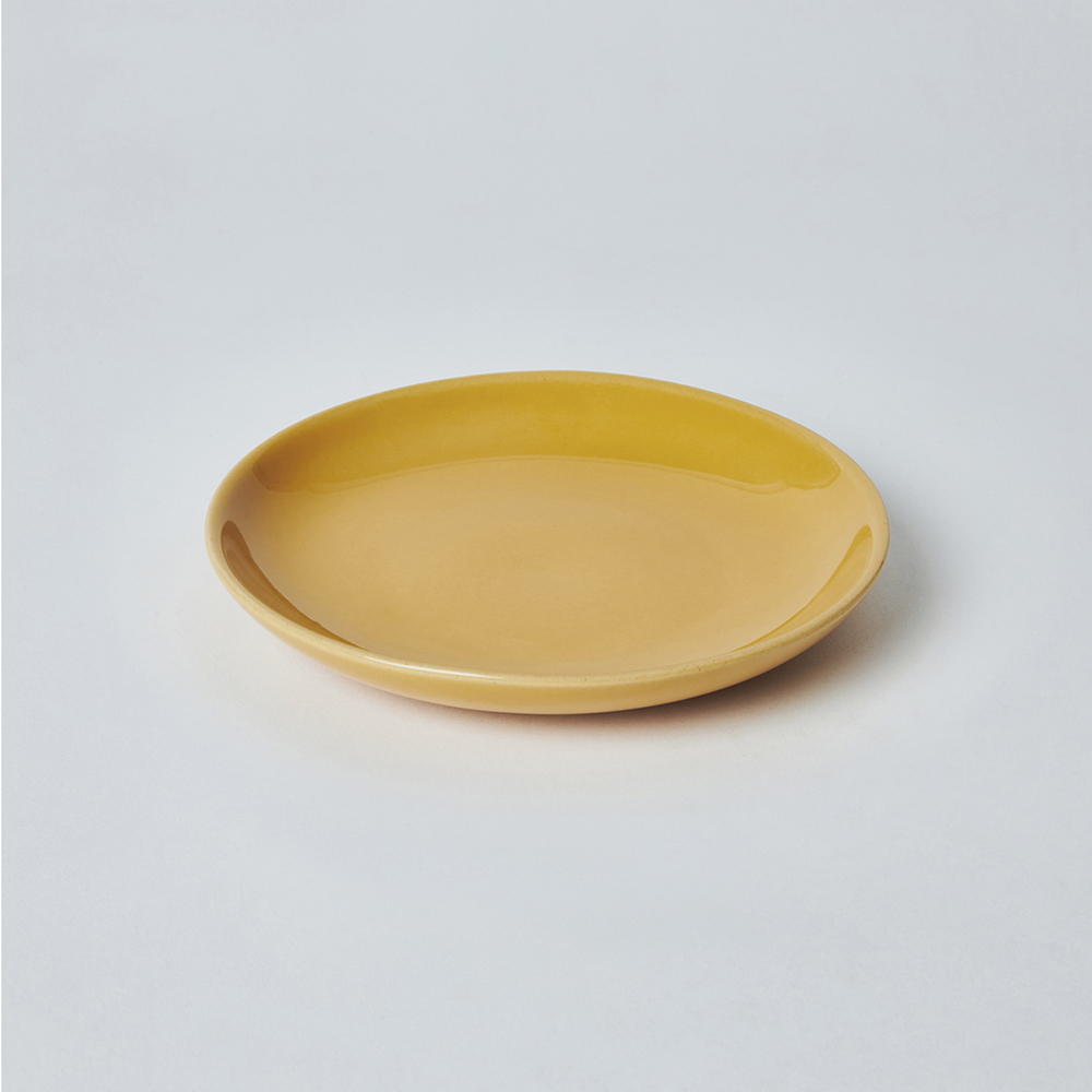 KOGA │ 陶質圓形小盤 (窯黃)