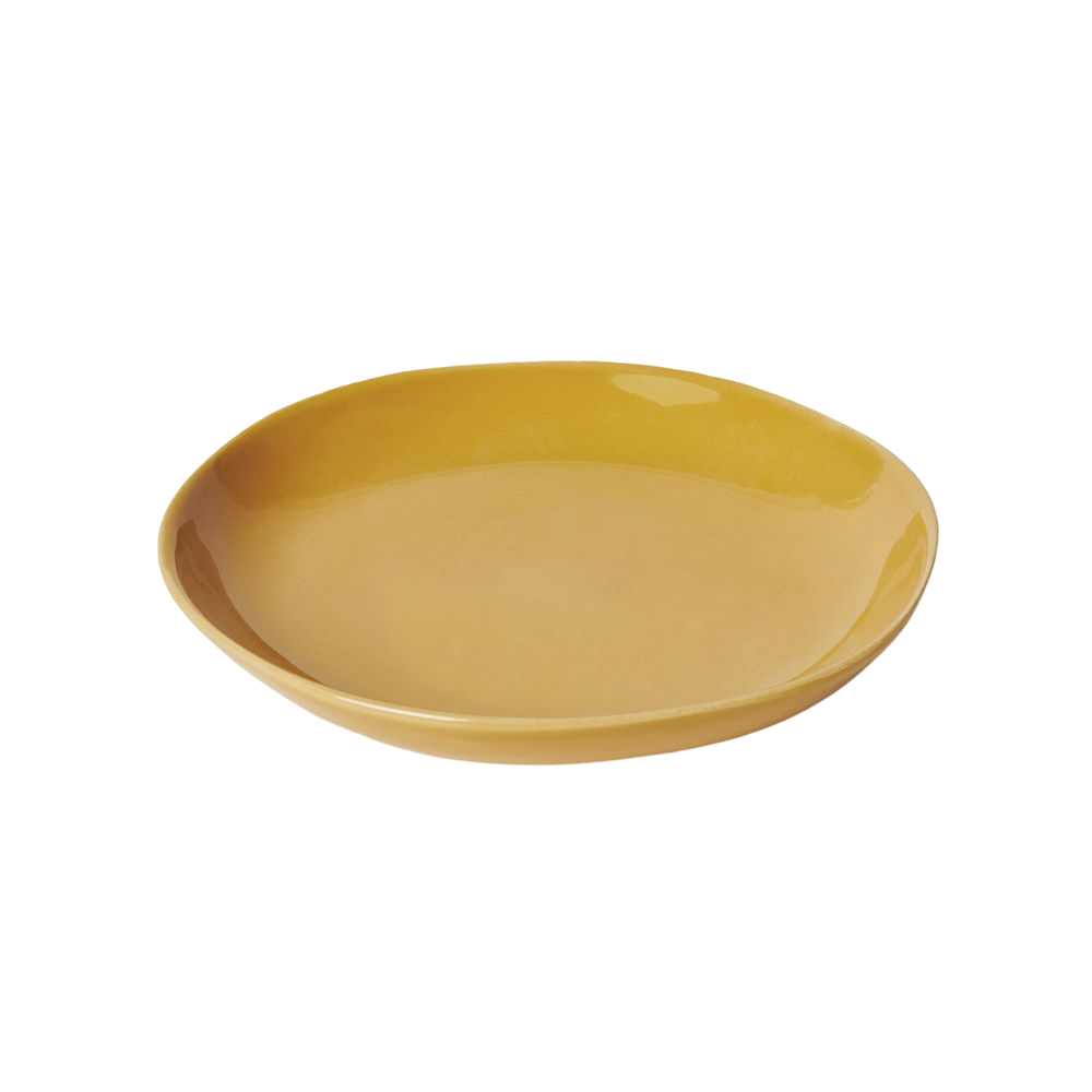 KOGA │ 陶質六角中盤 (窯黃)