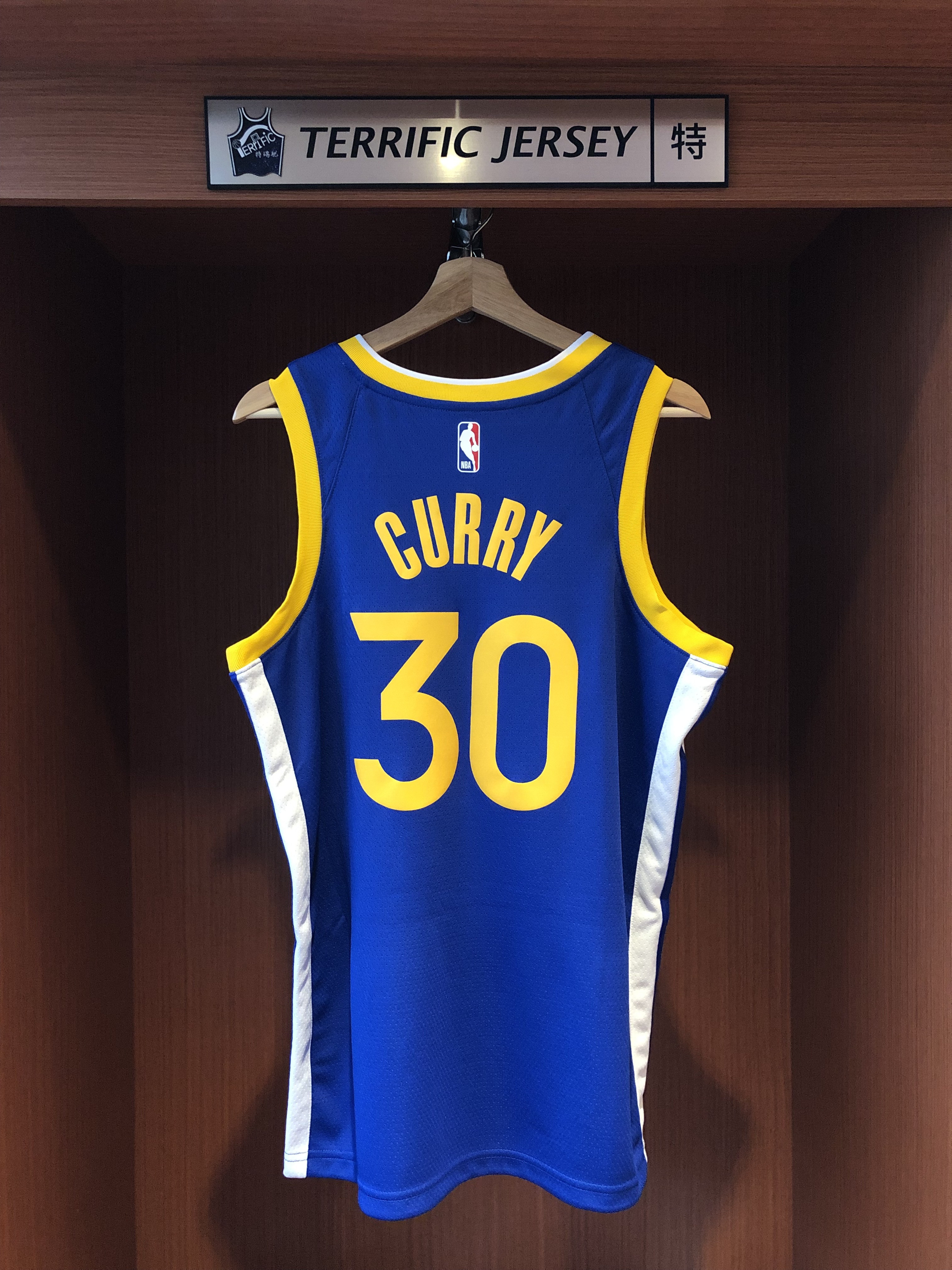 NBA球衣 Stephen Curry 金州勇士藍 Icon Nike Swingman 球迷版 熱轉印 全新