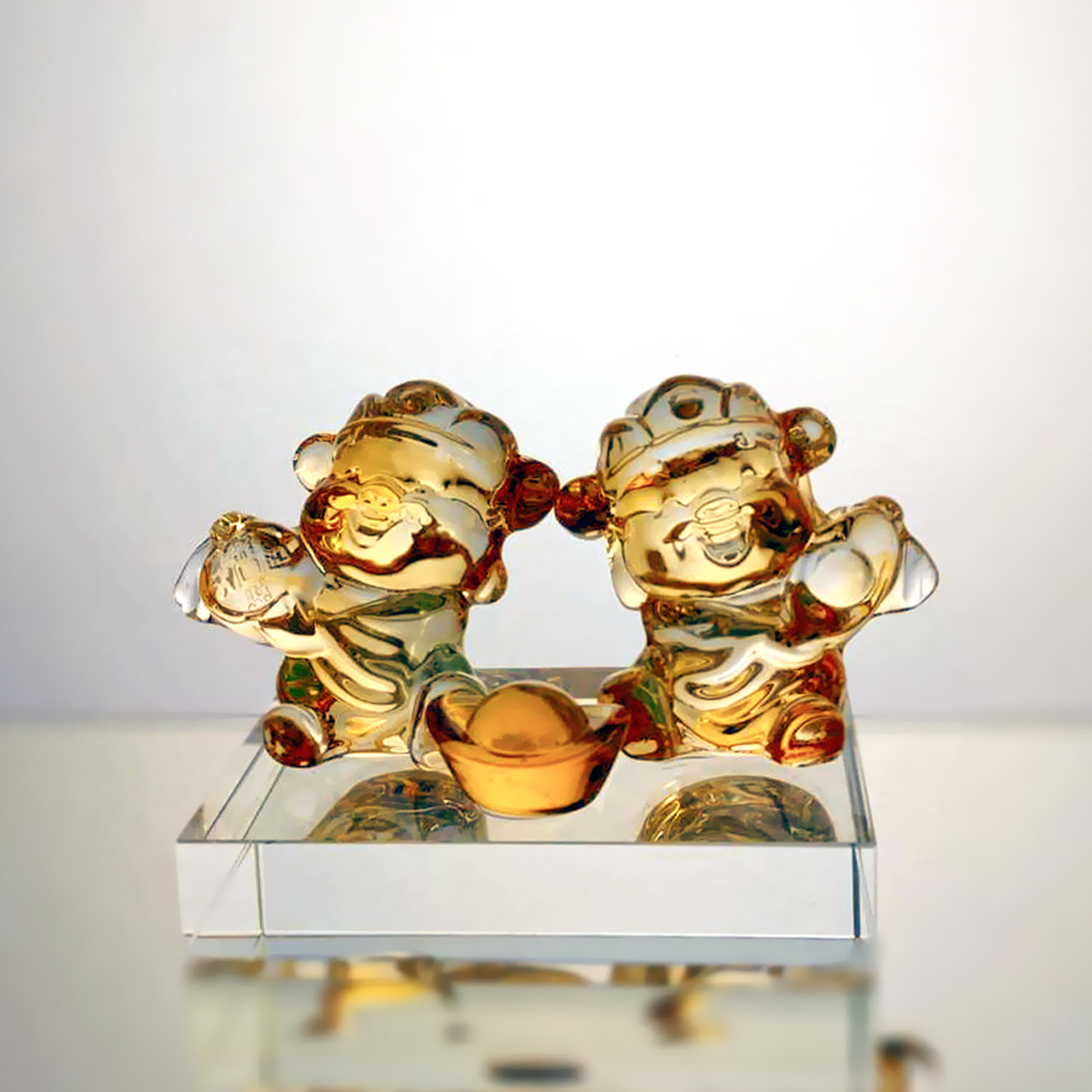 財神對(含水晶座)