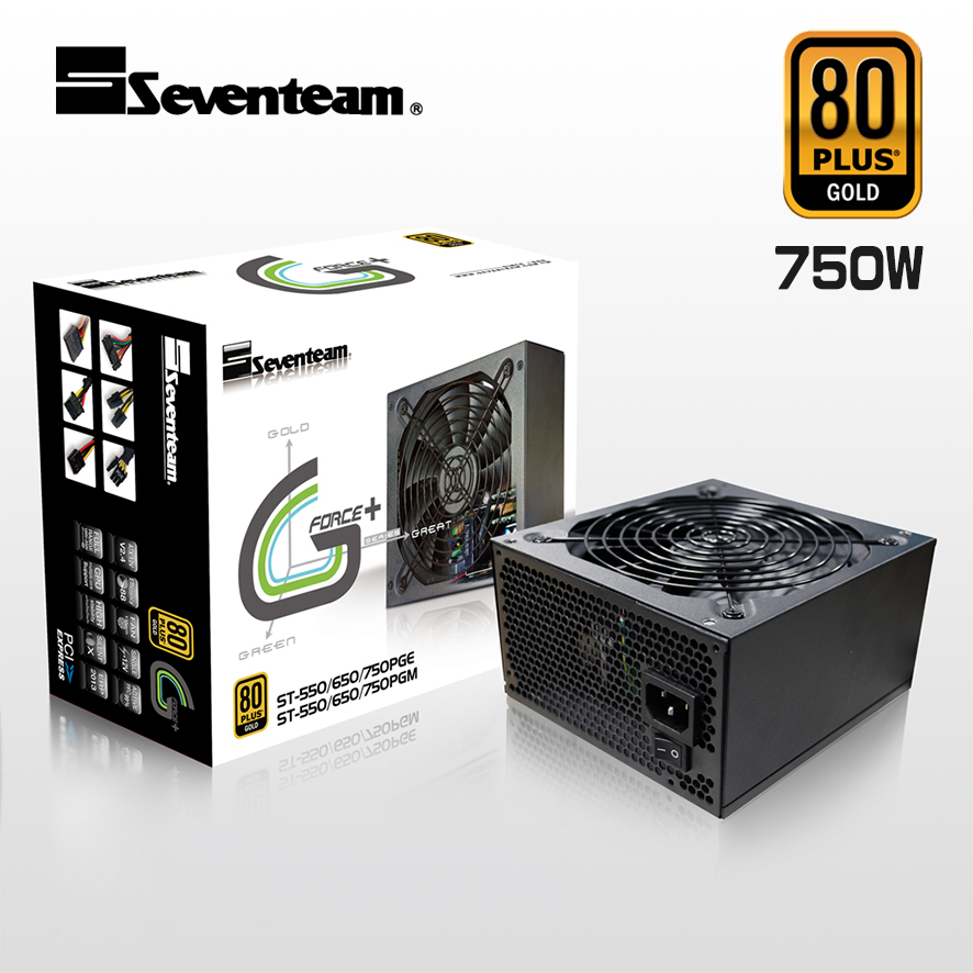 Seventeam 七盟 750W 80+金牌 電源供應器 ST-750PGM