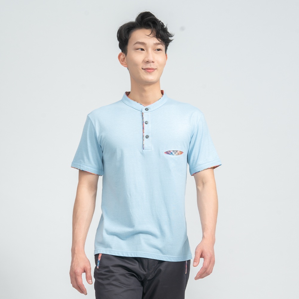 CUE 161 拼接小立領 Tee