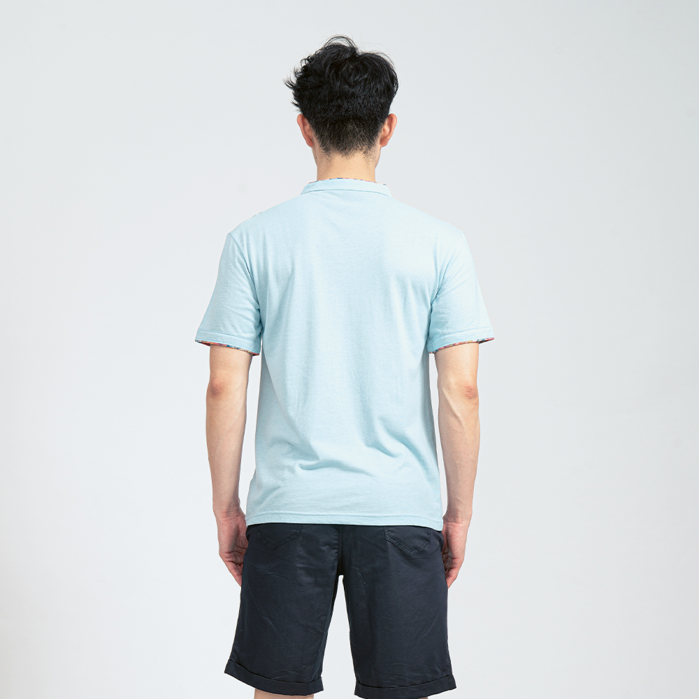 CUE 161 拼接小立領 Tee