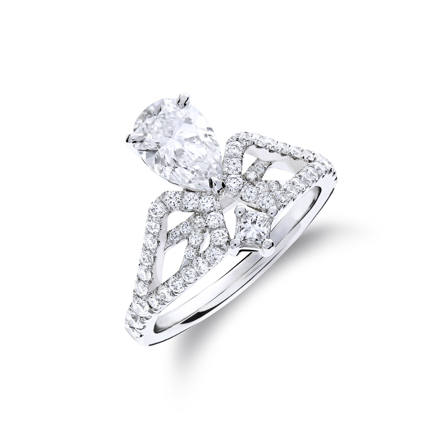 歌劇魅影 — GIA1克拉水滴形鑽戒