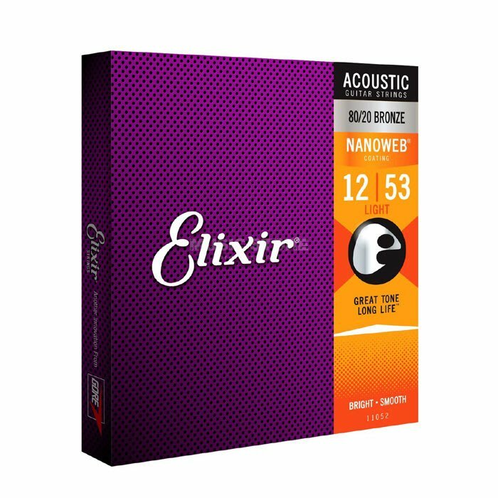 Elixir 11052 12-53 黃銅 木吉他弦 NANOWEB 長壽弦