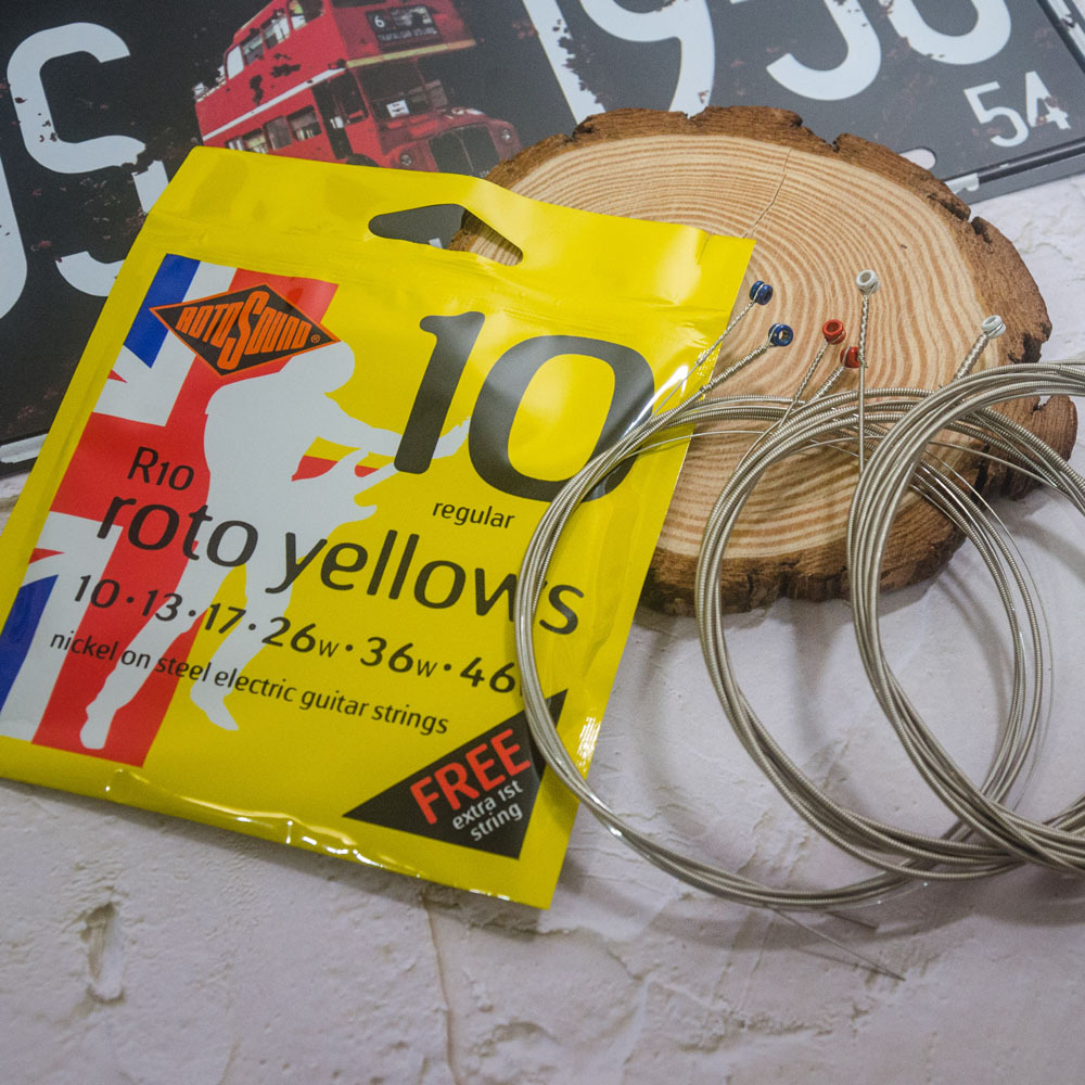ROTOSOUND R10 roto yellow 10-46 鎳鋼 電吉他弦