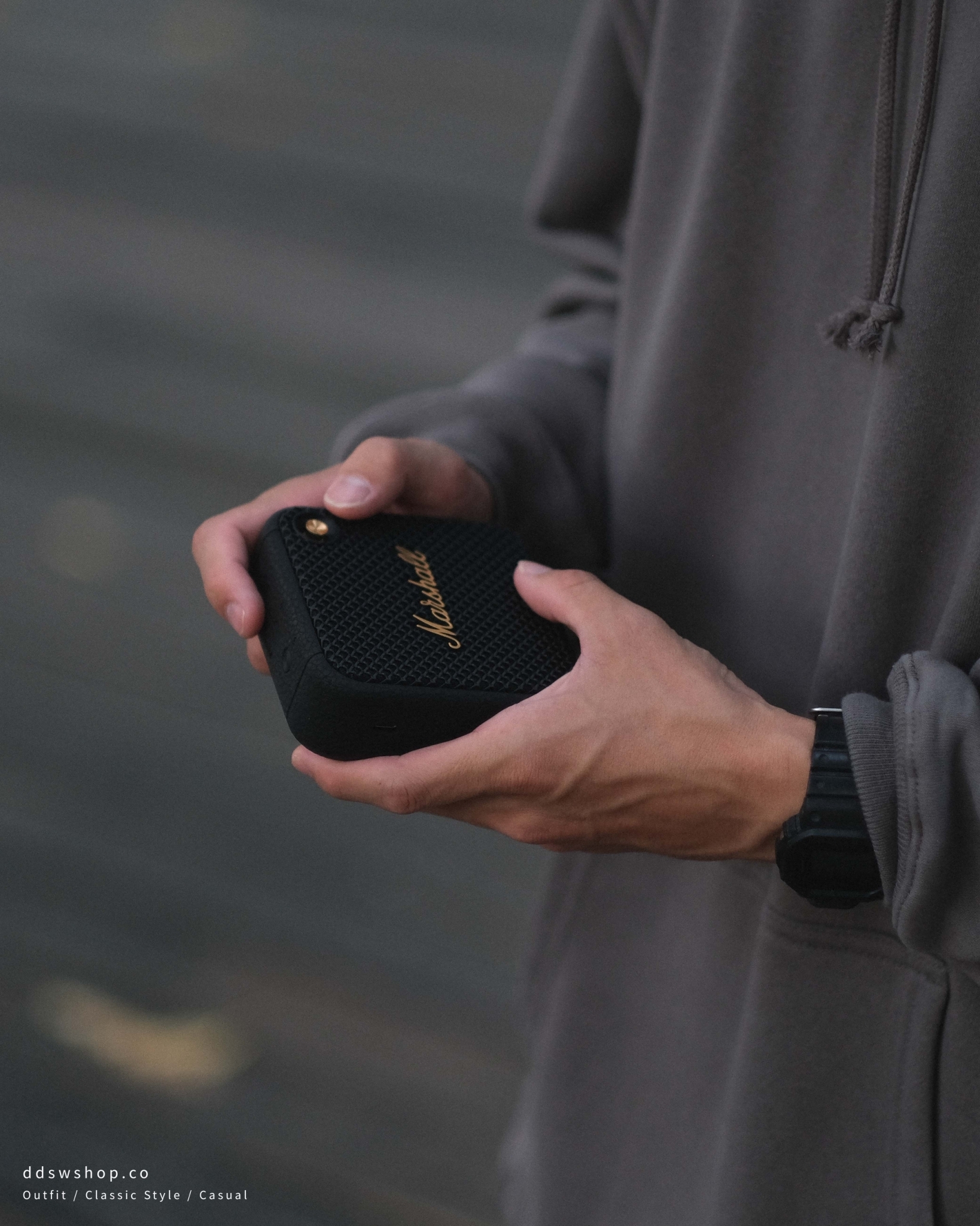 Marshall Willen 攜帶式藍牙喇叭 經典黑金