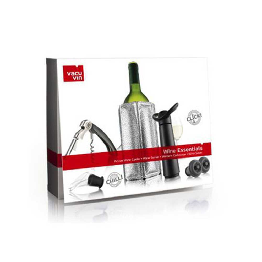 Vacu Vin - Wine Essentials Gift Set in Black