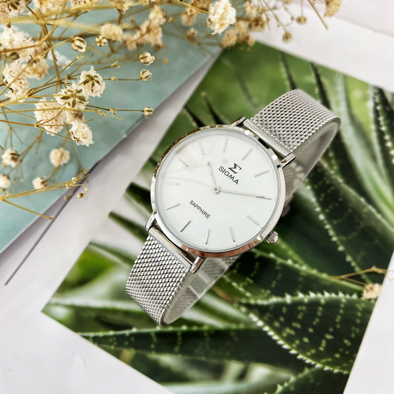 【SIGMA】俐落米蘭帶女錶 1738L-2 (銀色) / 1738L-R2 (玫瑰金色) 現代鐘錶