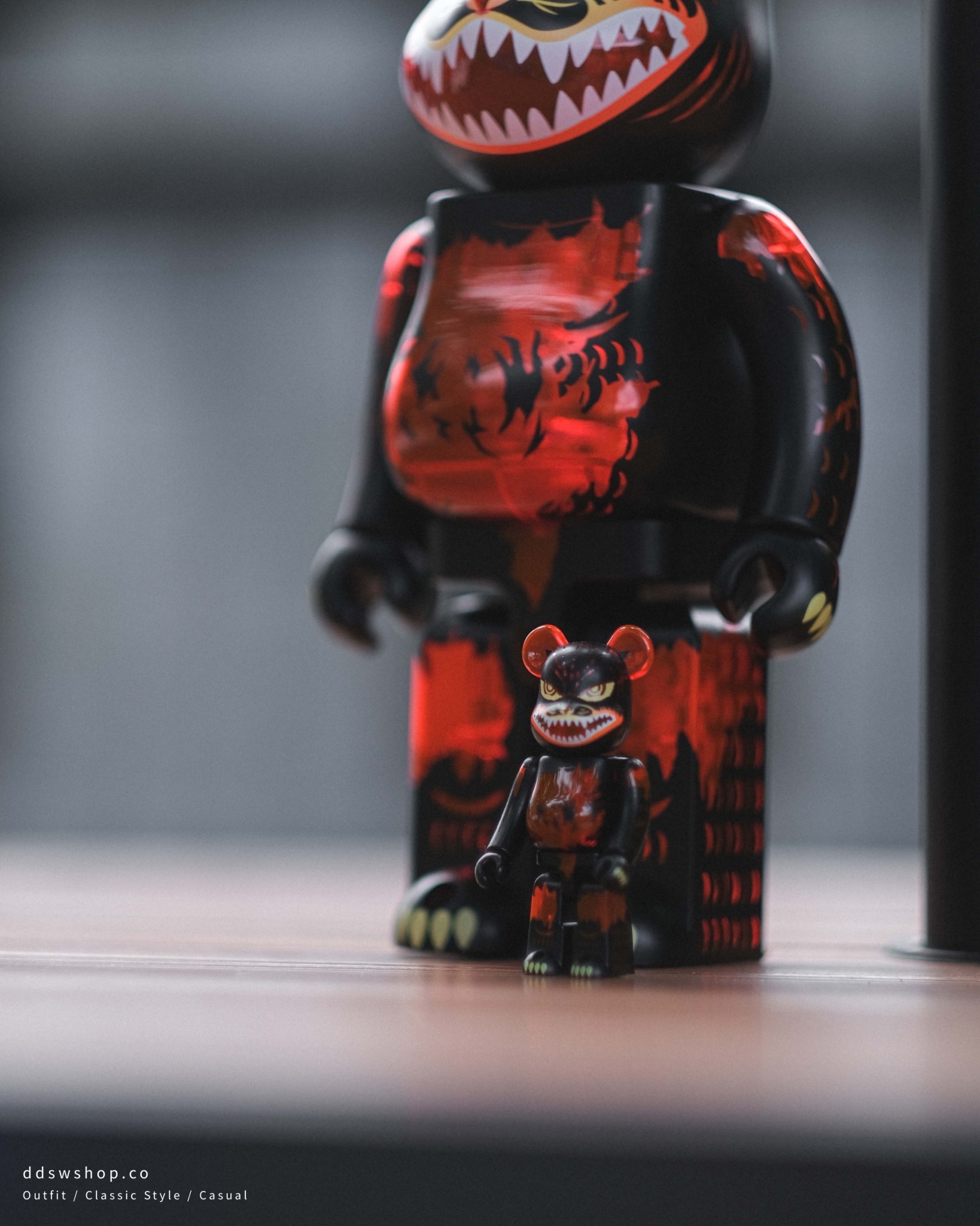 BE@RBRICK Godzilla 500% 庫柏力克 熊 哥吉拉 黑色