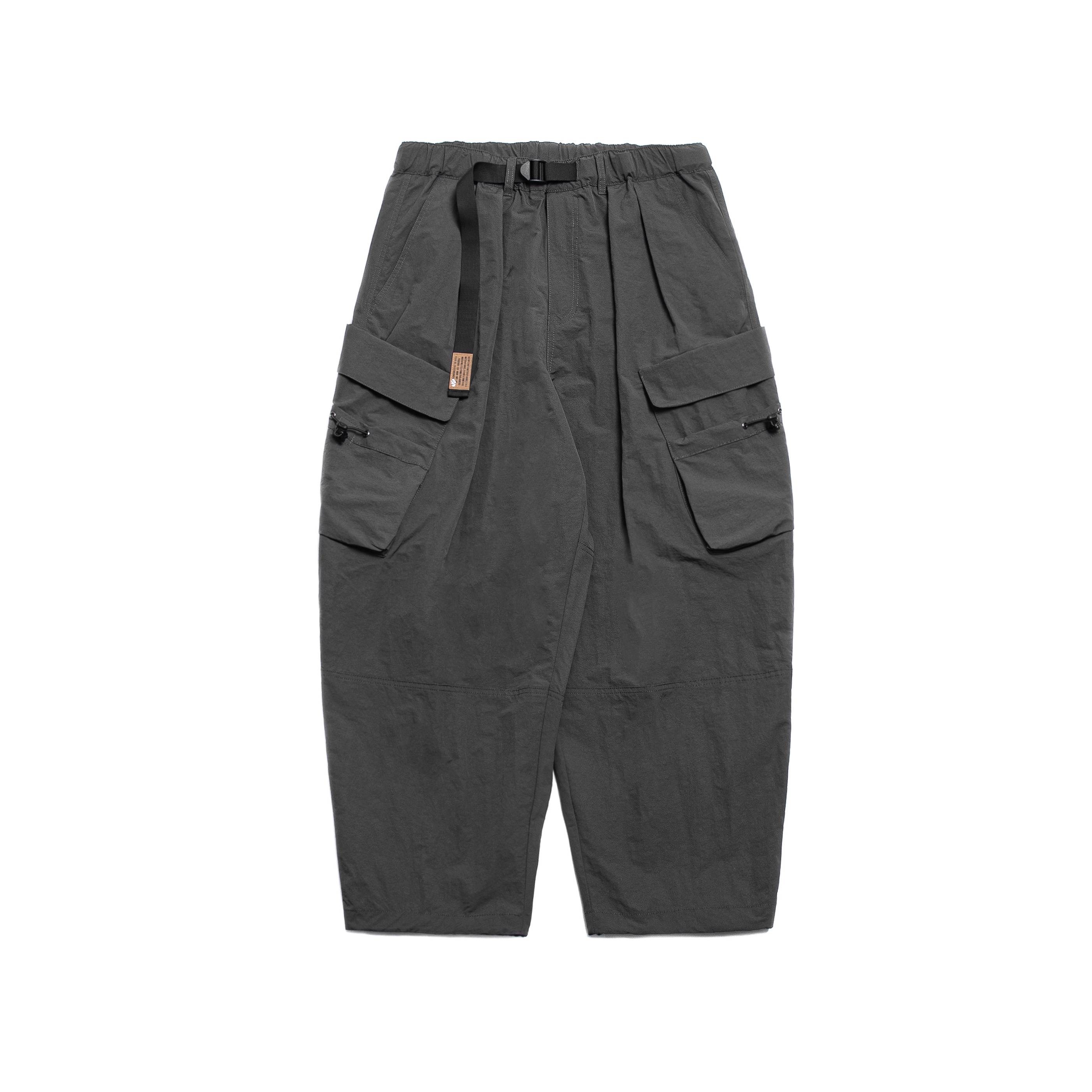 PERSEVERE LAYERED POCKET CARGO PANTS - IRON GRAY