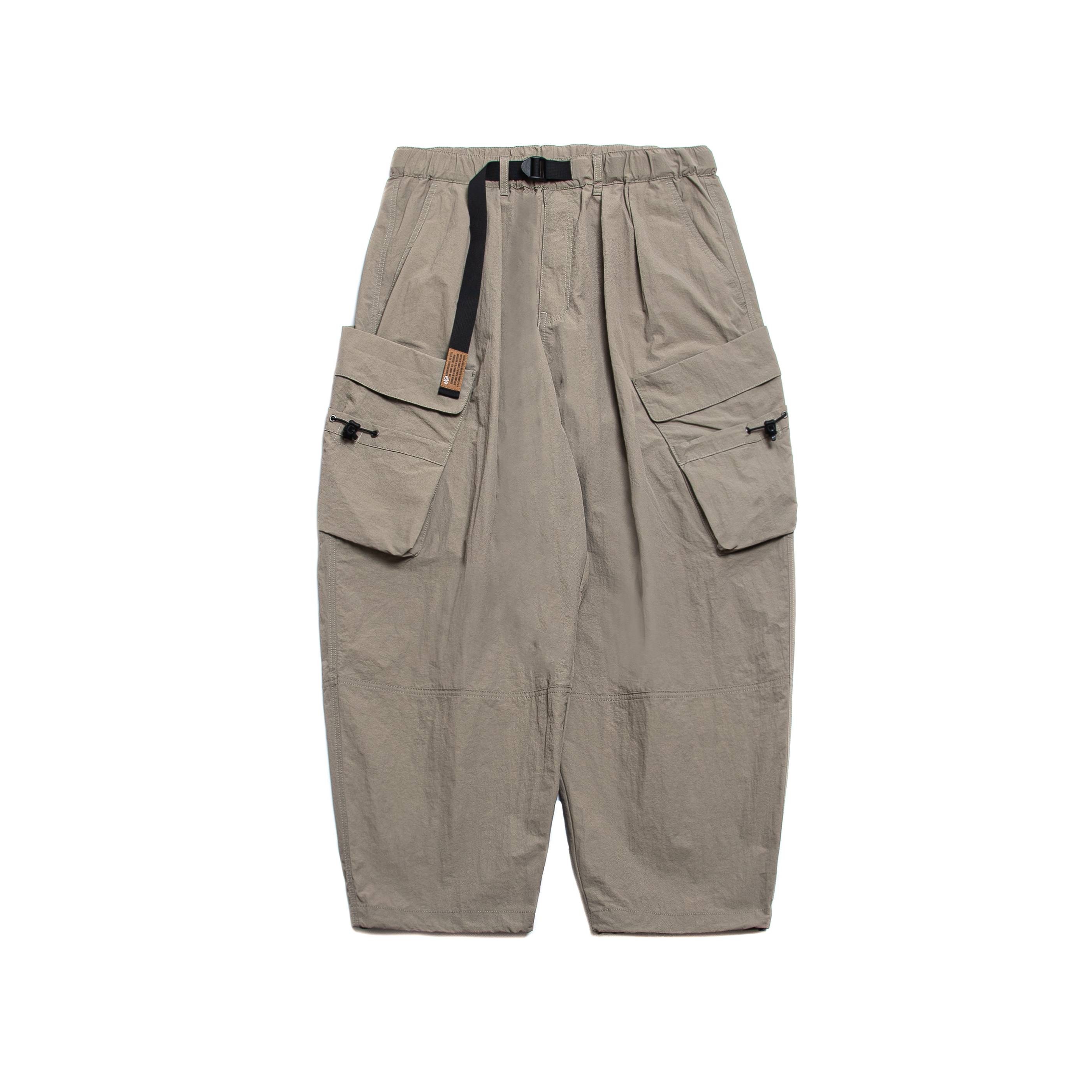 PERSEVERE LAYERED POCKET CARGO PANTS - BEIGE