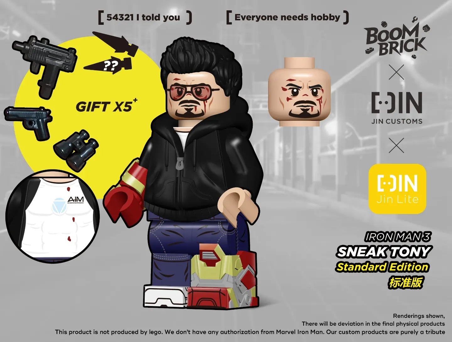 [Jin Customs][InStock] Iron man 3 Sneak Tony (Standard Edition)(Padprint)